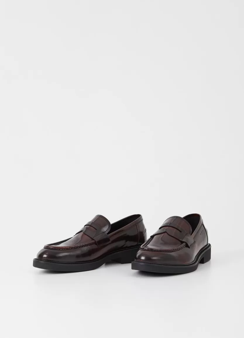 Loafers*Vagabond Alex M Loafer Dark Red Polished Leather