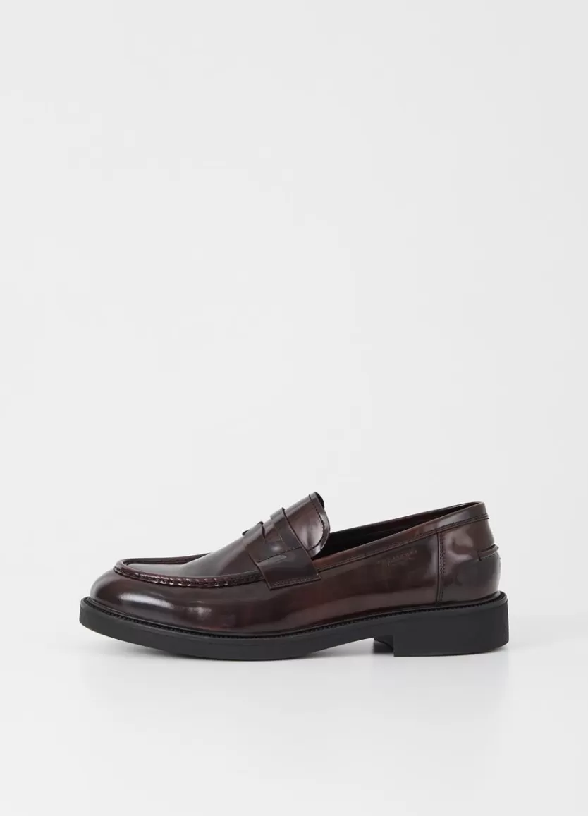 Loafers*Vagabond Alex M Loafer Dark Red Polished Leather