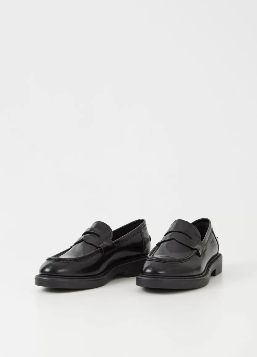 Loafers*Vagabond Alex W Loafer Black Polished Leather