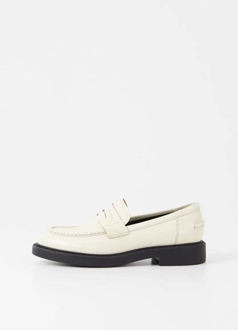 Loafers*Vagabond Alex W Loafer Off White Polished Leather