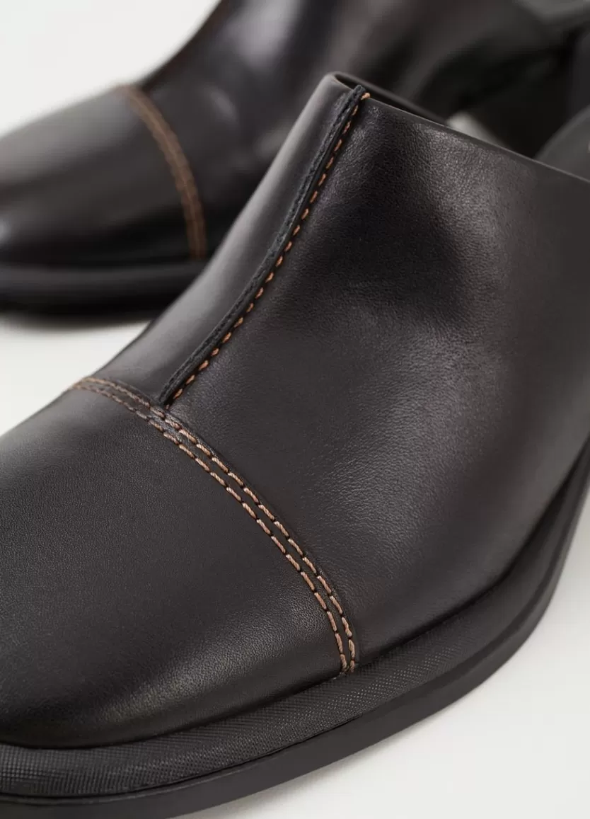 Mules*Vagabond Ansie Mules Black Leather