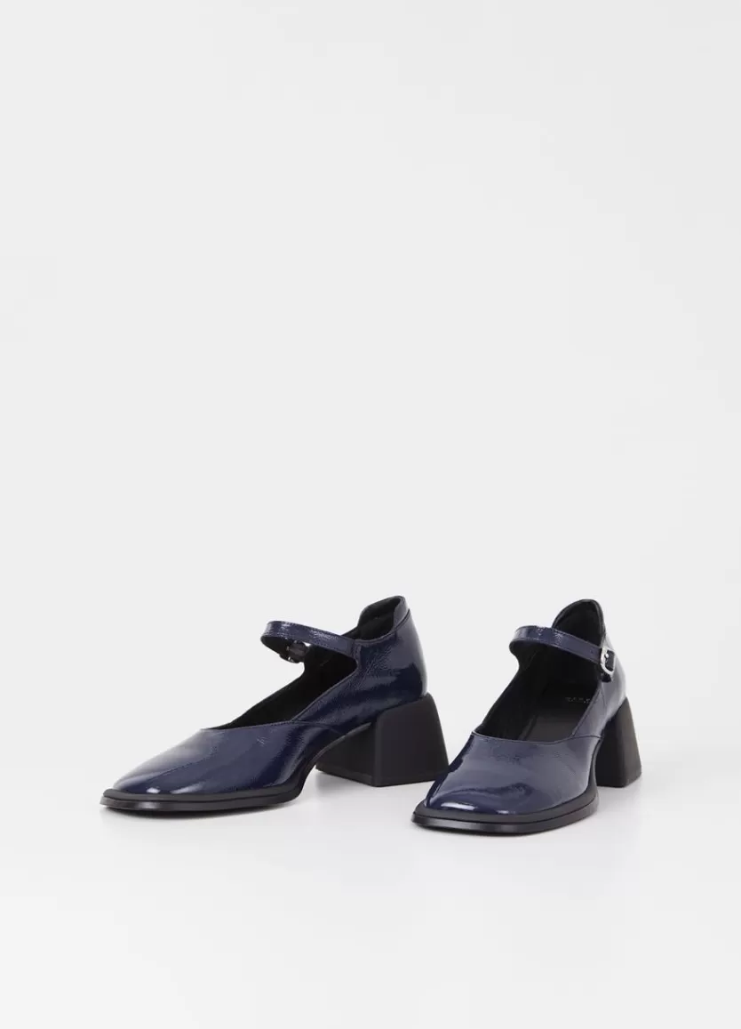 Mary Janes*Vagabond Ansie Pumps Dark Blue Patent Leather