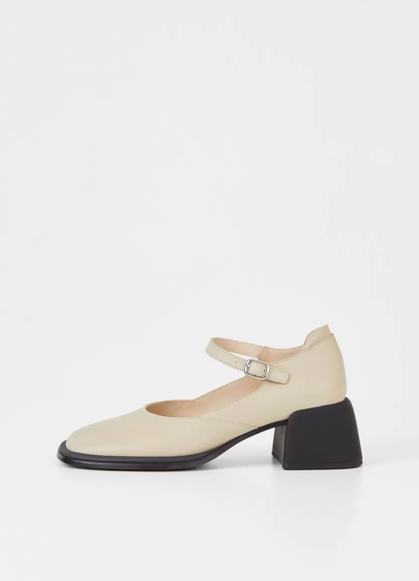 Mary Janes*Vagabond Ansie Pumps Beige Leather