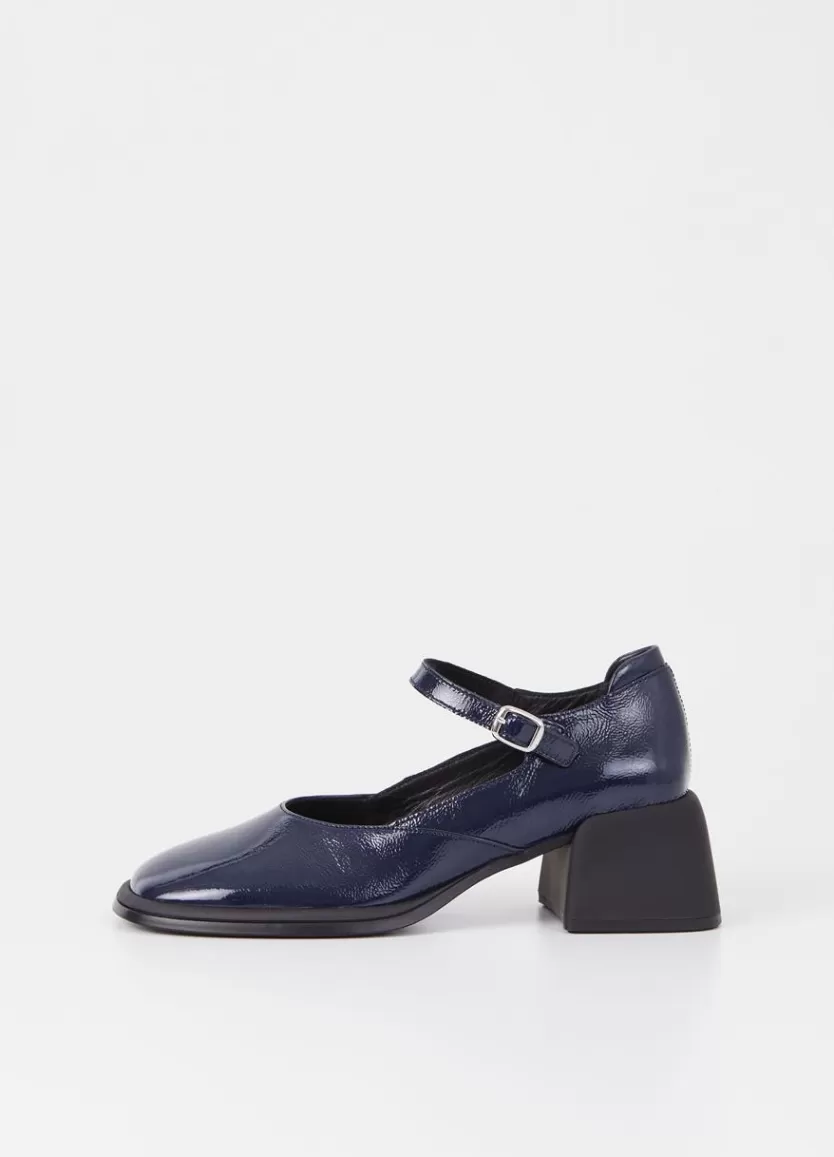 Mary Janes*Vagabond Ansie Pumps Dark Blue Patent Leather