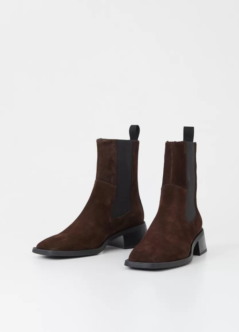 Boots*Vagabond Blanca Boots Dark Brown Suede