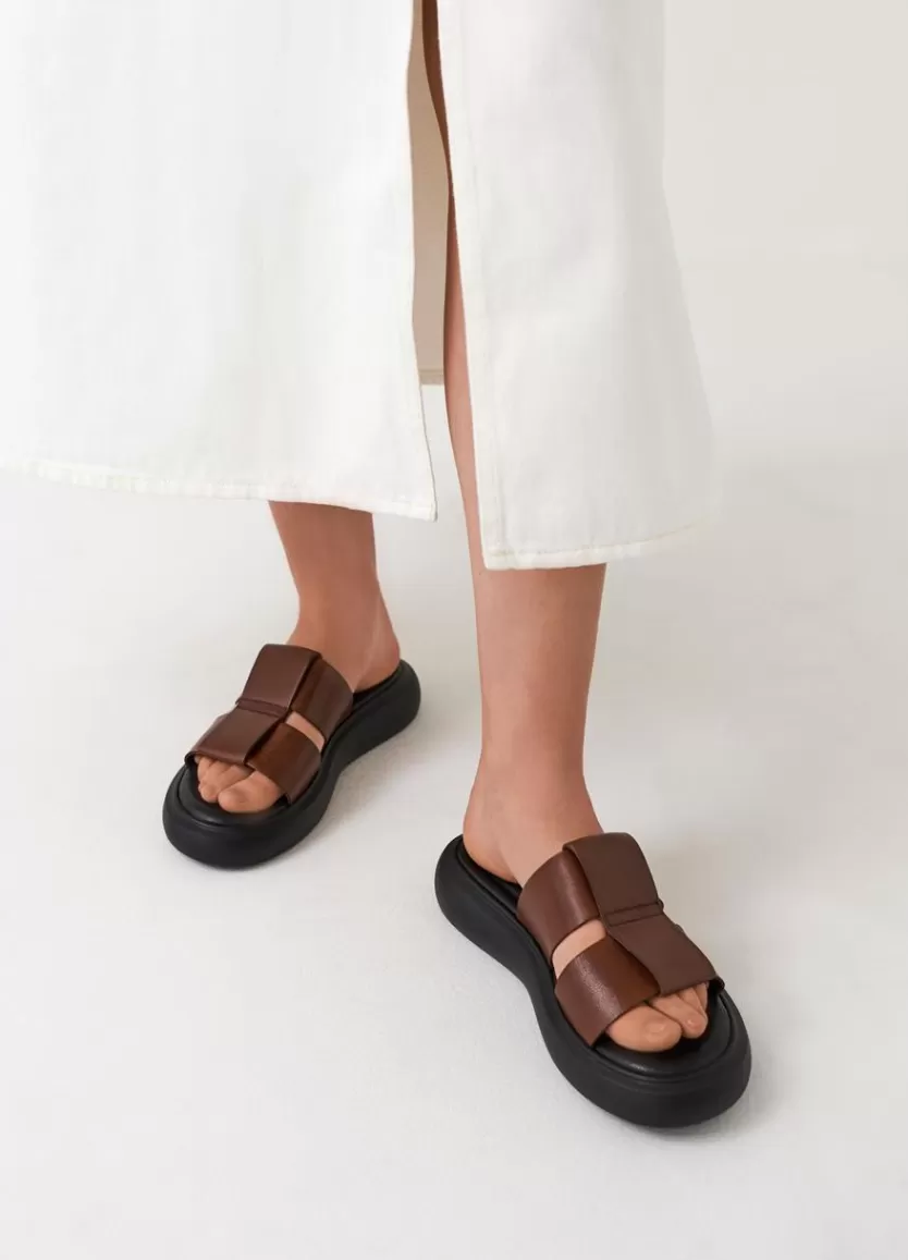 Sandals*Vagabond Blenda Sandals Brown Leather