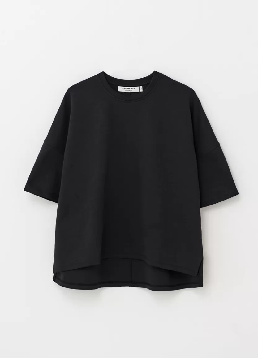 T-Shirts*Vagabond Boxy T-Shirt Black Textile