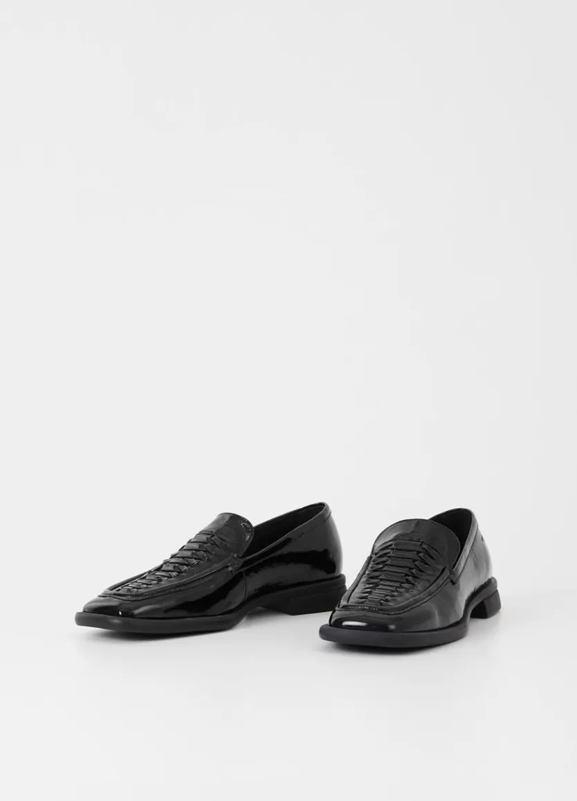 Loafers*Vagabond Brittie Loafer Black Crinkled Patent Leather