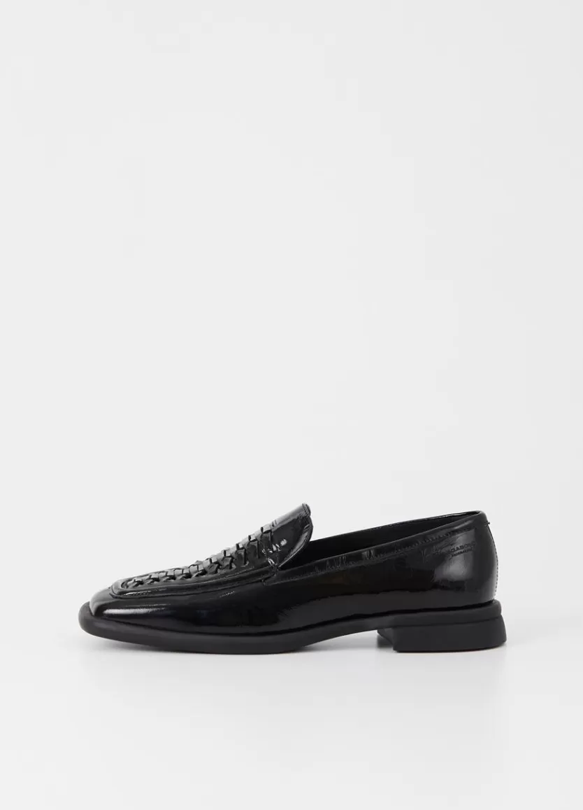 Loafers*Vagabond Brittie Loafer Black Crinkled Patent Leather