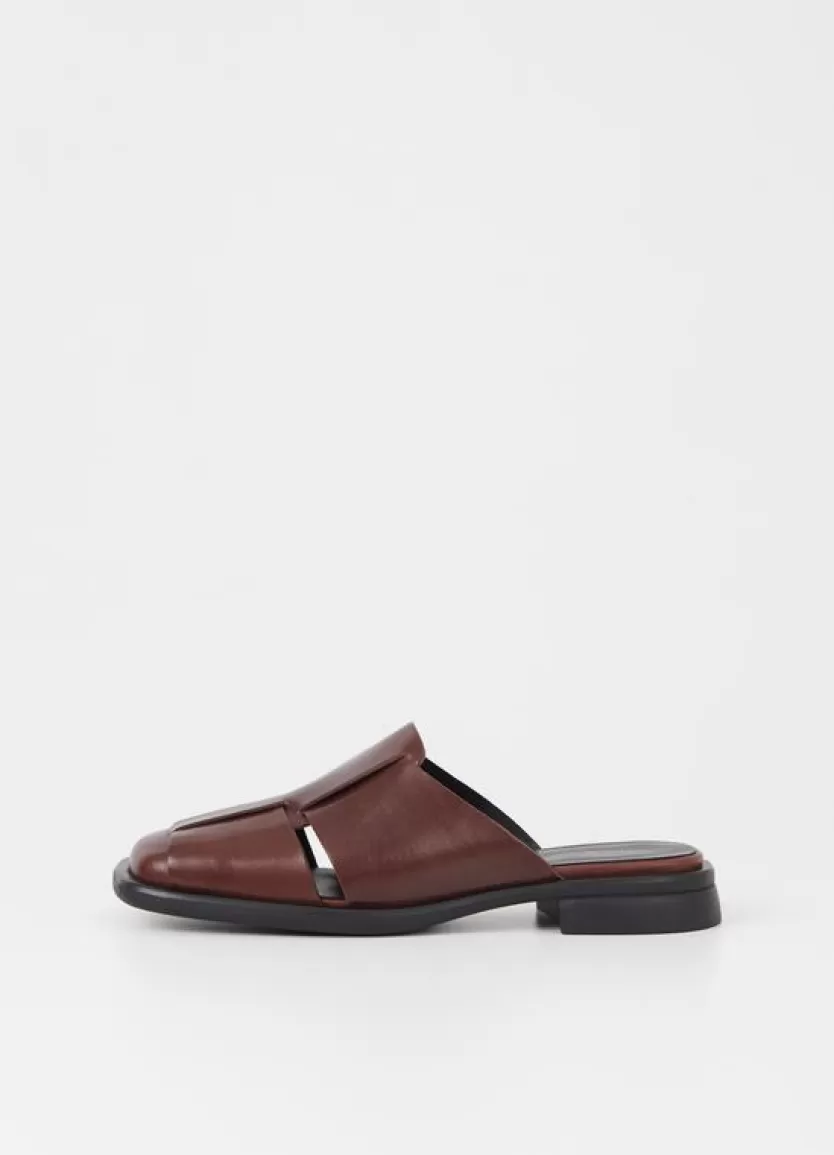 Mules*Vagabond Brittie Mules Dark Brown Leather