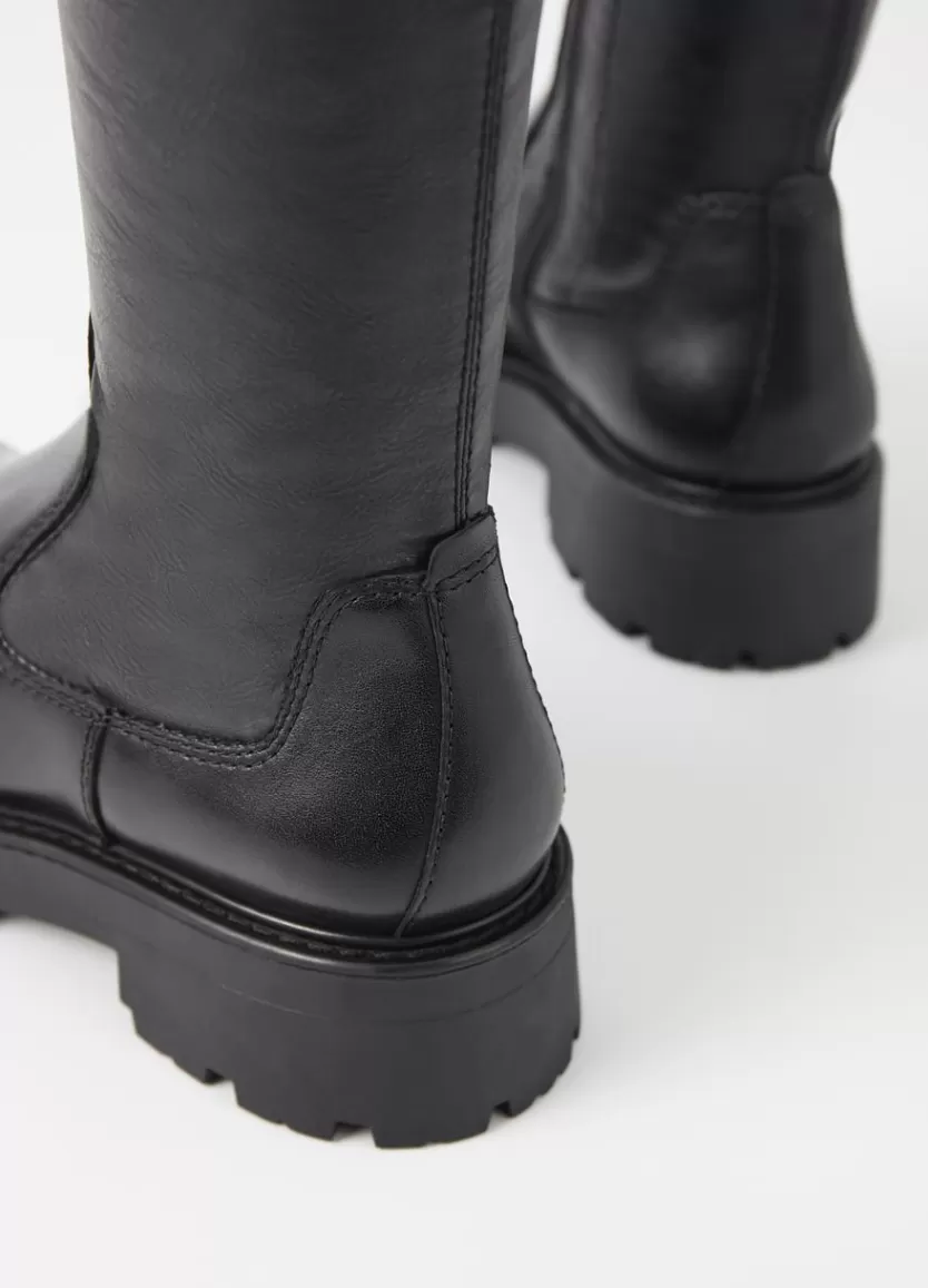 Boots*Vagabond Cosmo 2.0 Tall Boots Black Leather/Comb