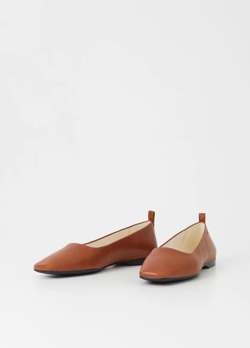 Ballet Flats*Vagabond Delia Shoes Brown Leather