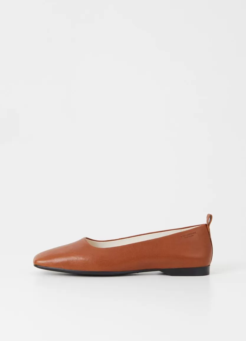 Ballet Flats*Vagabond Delia Shoes Brown Leather