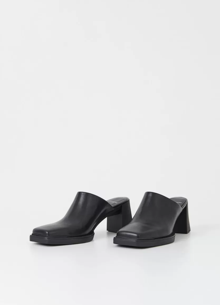 Mules*Vagabond Edwina Mules Black Leather