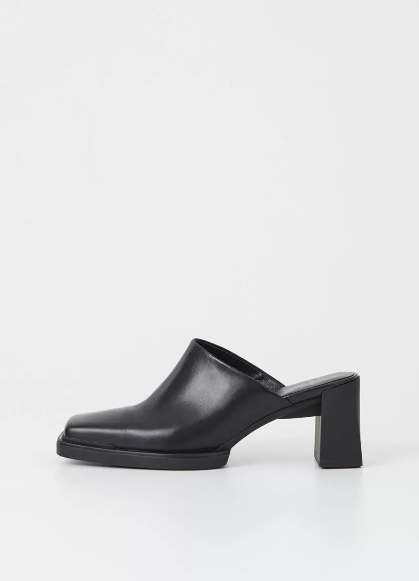 Mules*Vagabond Edwina Mules Black Leather