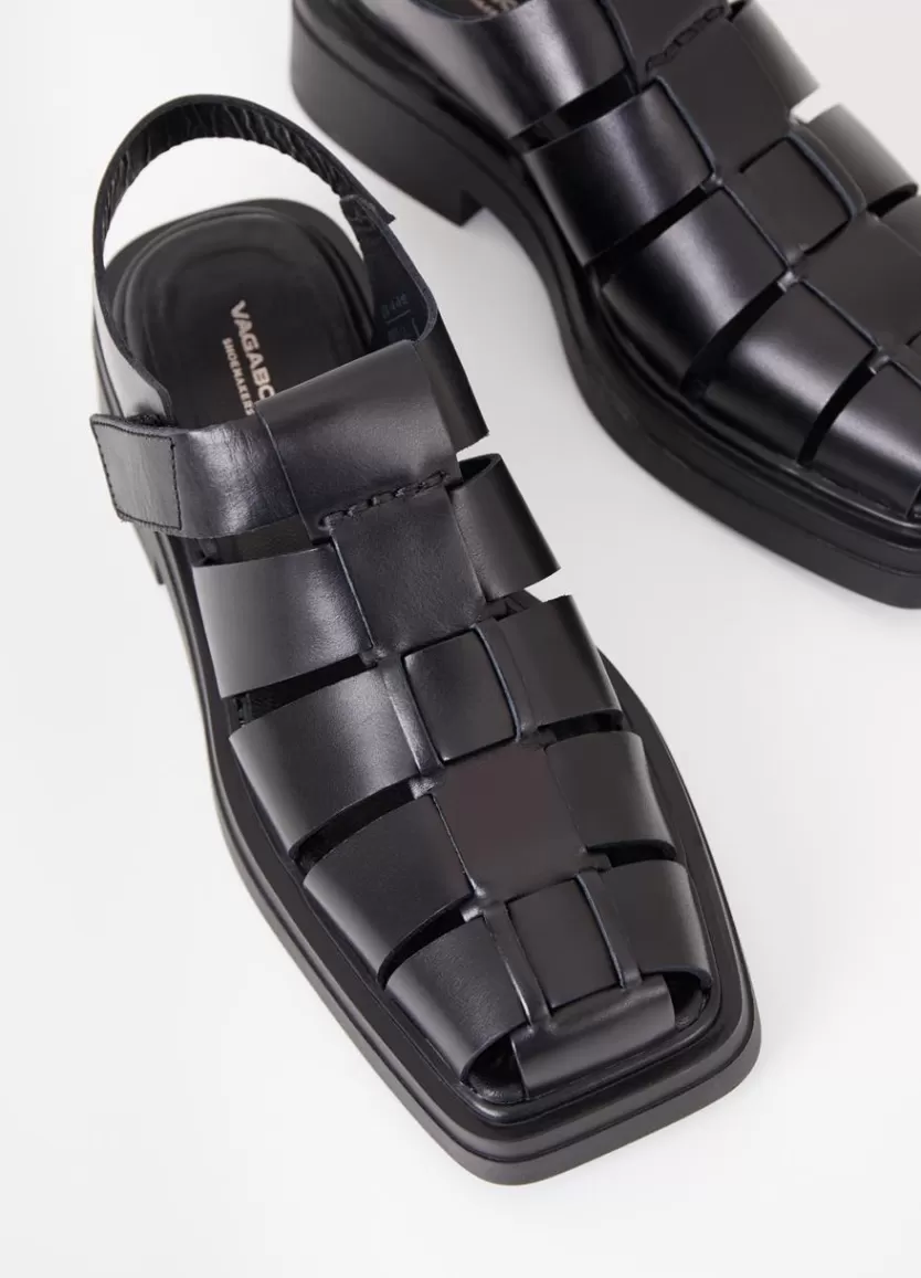 Sandals*Vagabond Eyra Sandals Black Leather