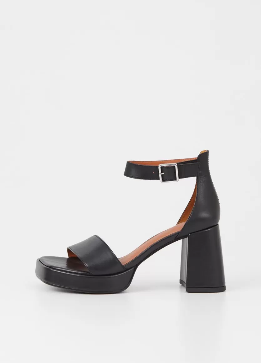 Sandals*Vagabond Fiona Sandals Black Leather