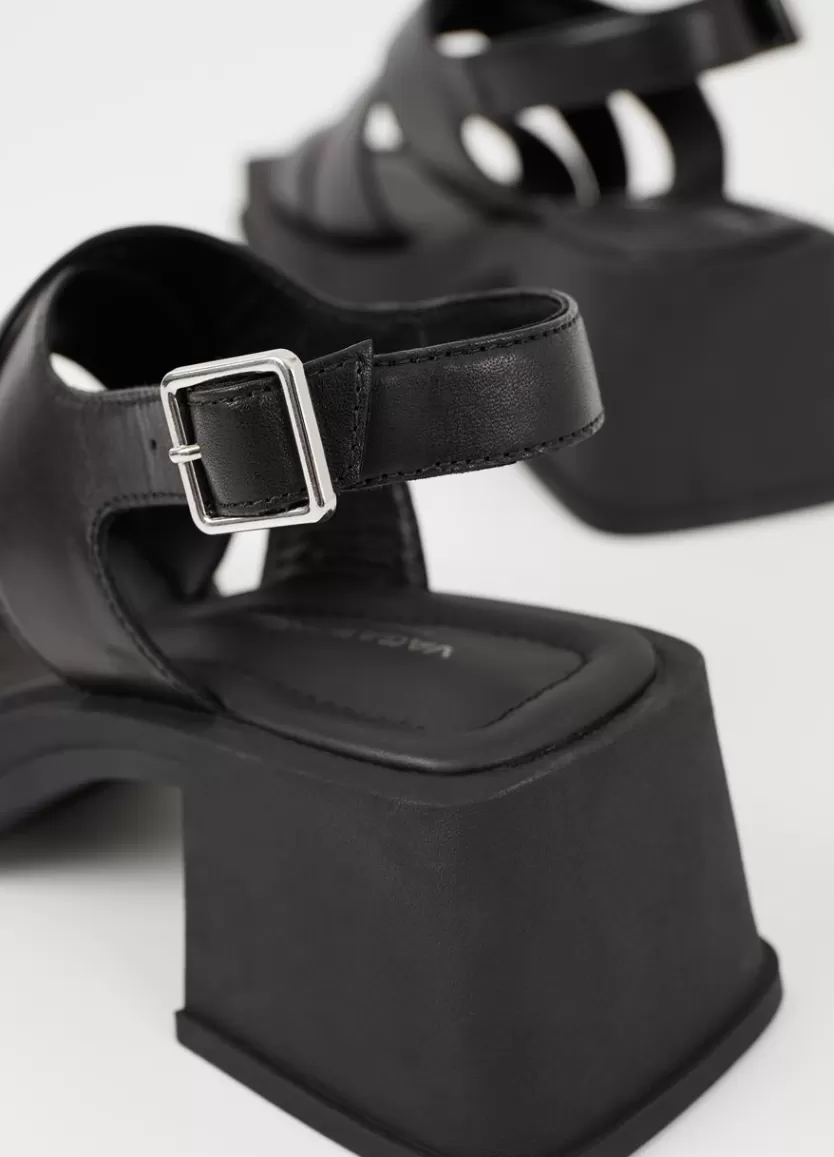 Sandals*Vagabond Hennie Sandals Black Leather