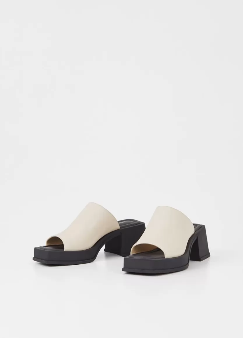 Sandals*Vagabond Hennie Sandals Off White Leather