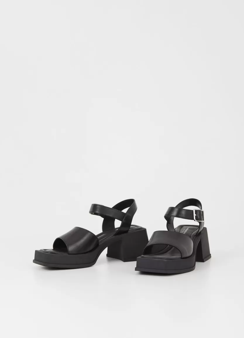 Sandals*Vagabond Hennie Sandals Black Leather