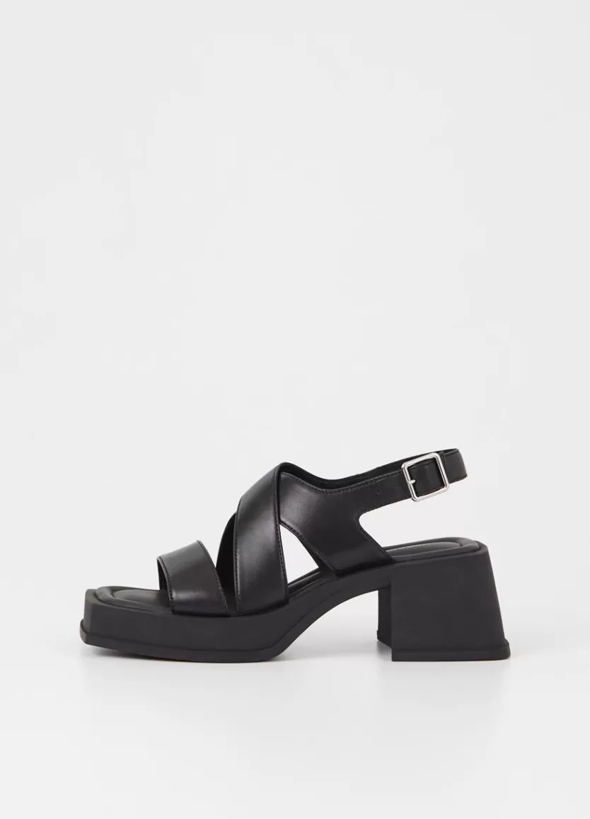 Sandals*Vagabond Hennie Sandals Black Leather