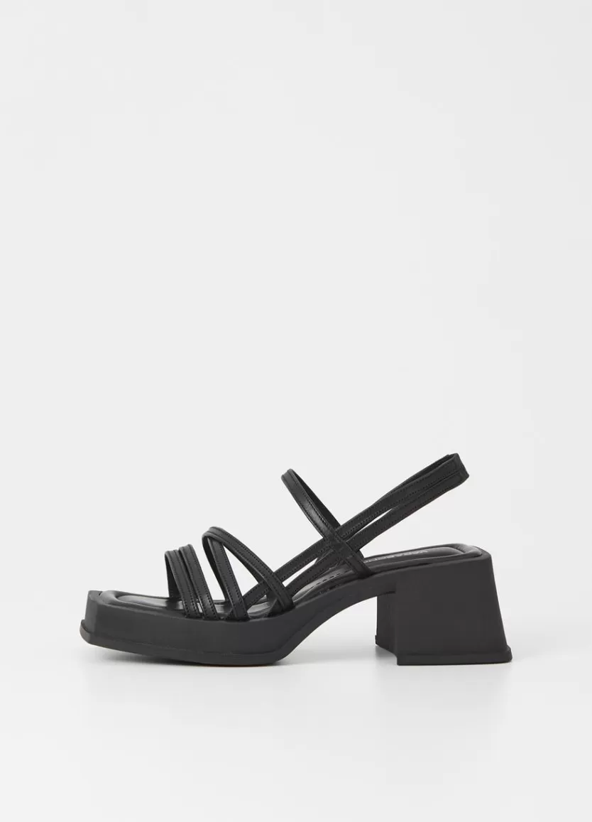 Sandals*Vagabond Hennie Sandals Black Leather