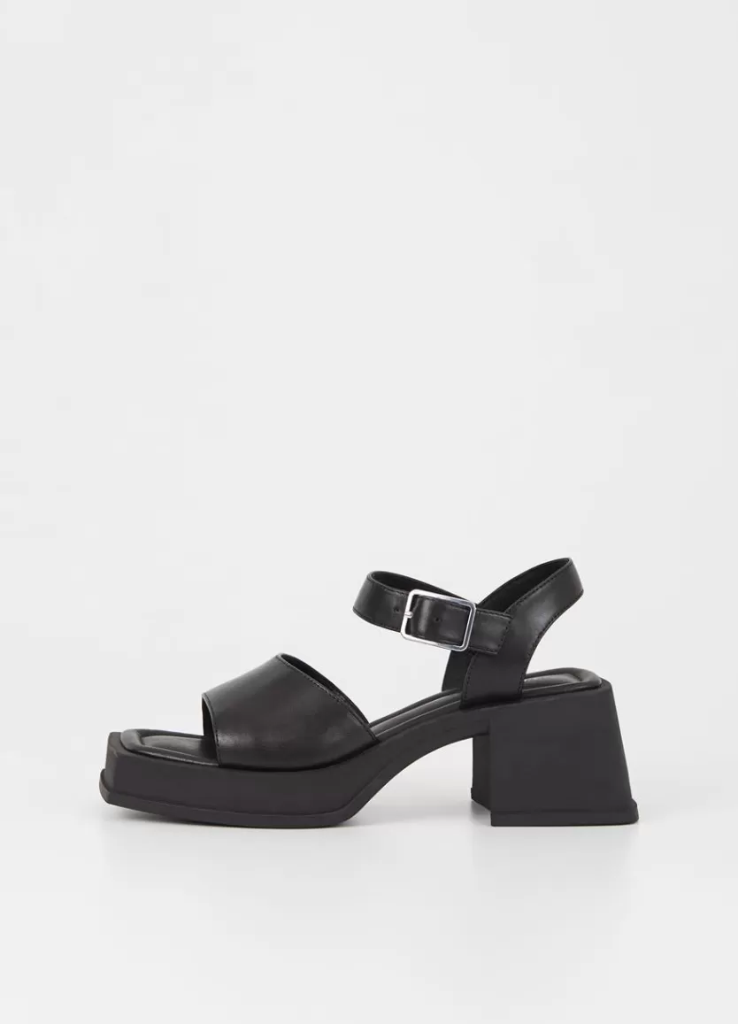 Sandals*Vagabond Hennie Sandals Black Leather