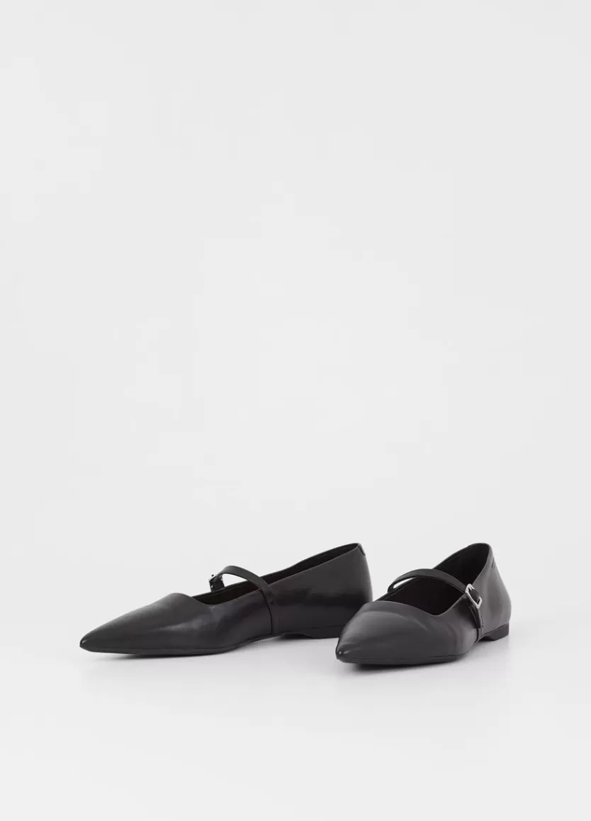 Ballet Flats*Vagabond Hermine Shoes Black Leather