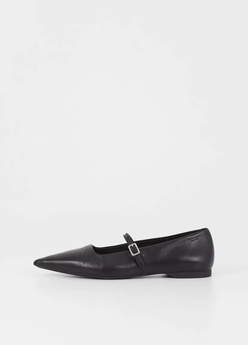 Ballet Flats*Vagabond Hermine Shoes Black Leather