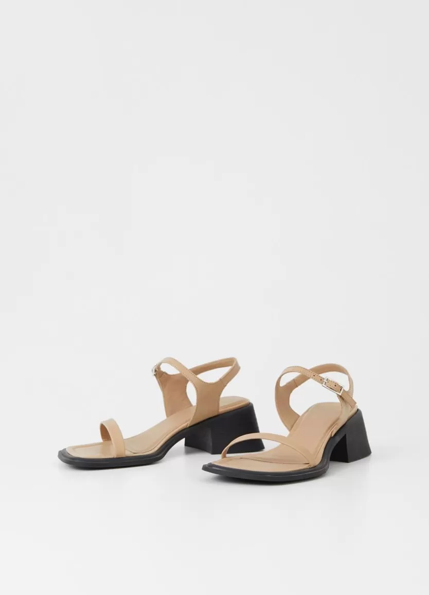 Sandals*Vagabond Ines Sandals Beige Leather