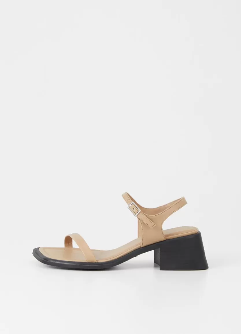 Sandals*Vagabond Ines Sandals Beige Leather