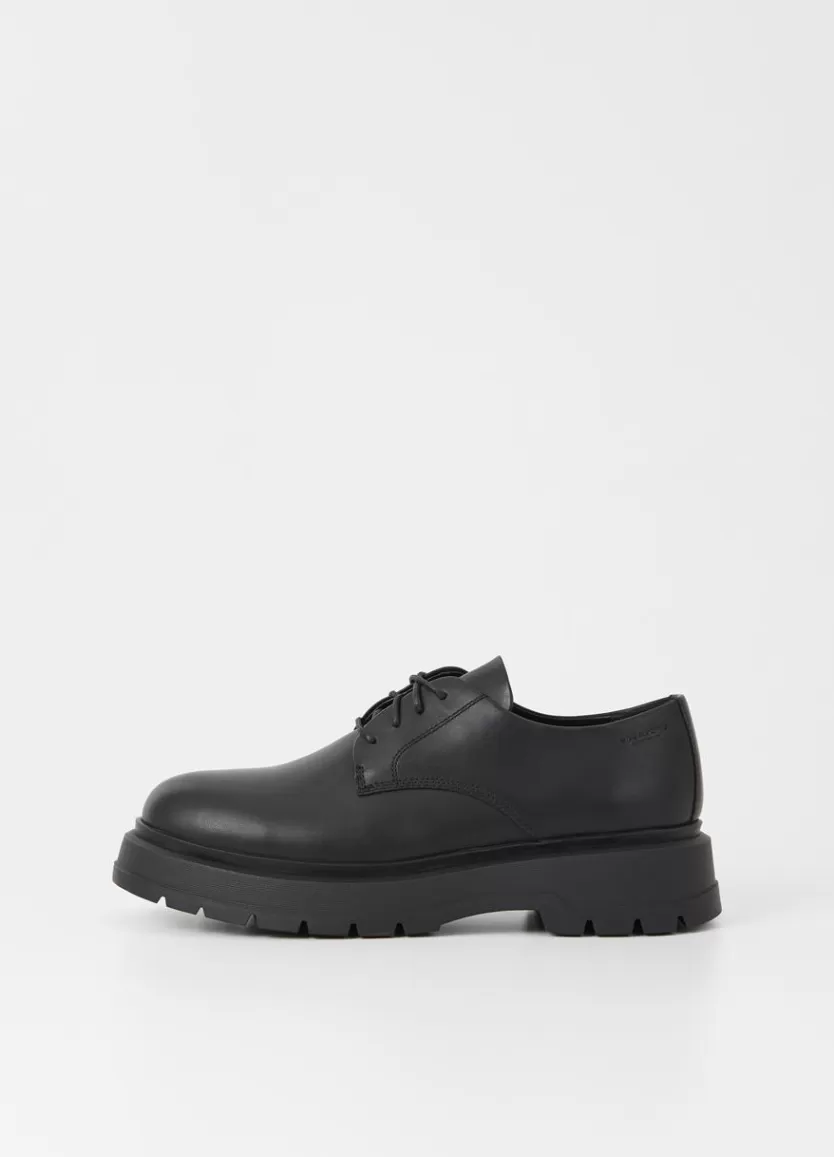 Derby Shoes*Vagabond Jeff Shoes Black Leather