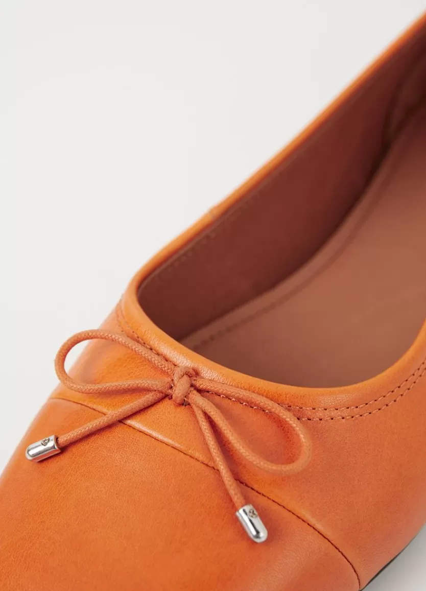 Ballet Flats*Vagabond Jolin Shoes Orange Leather