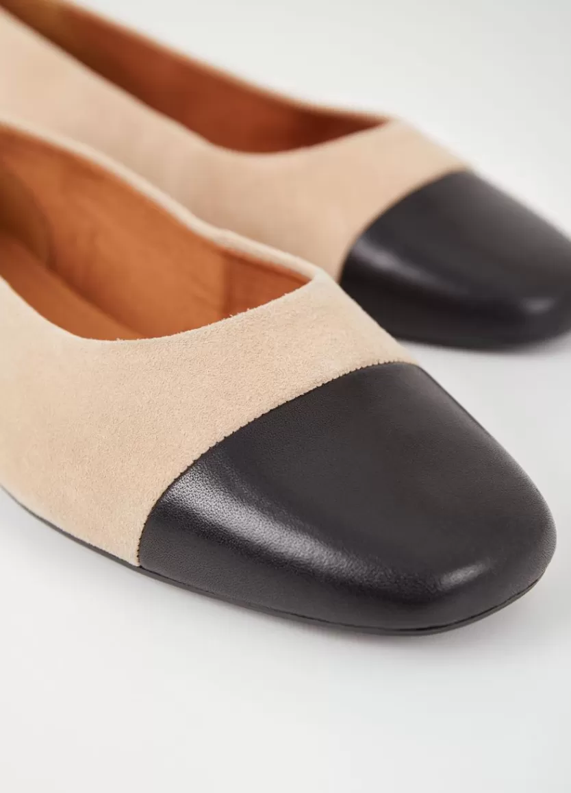 Ballet Flats*Vagabond Jolin Shoes Beige Suede/Leather