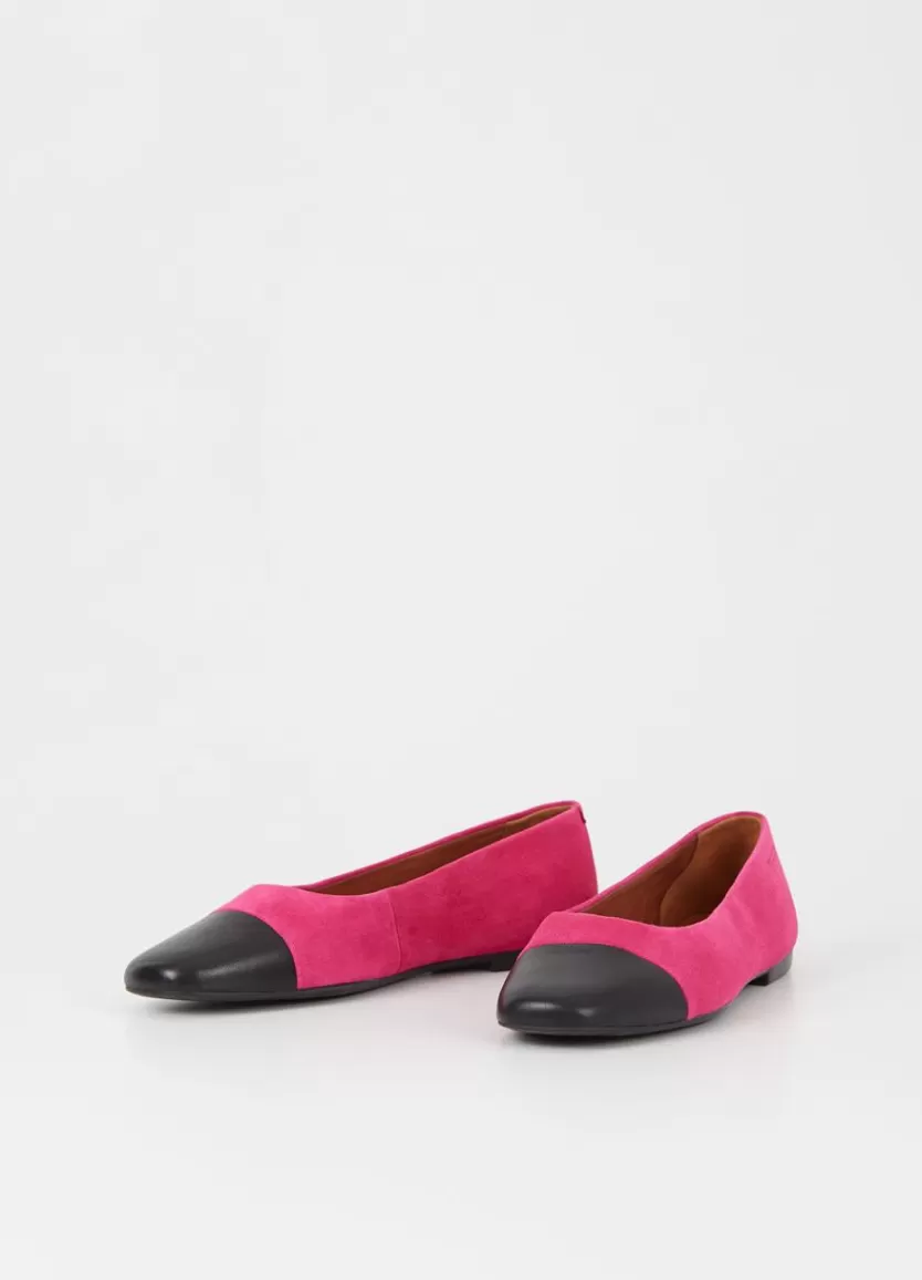 Ballet Flats*Vagabond Jolin Shoes Pink Suede/Leather