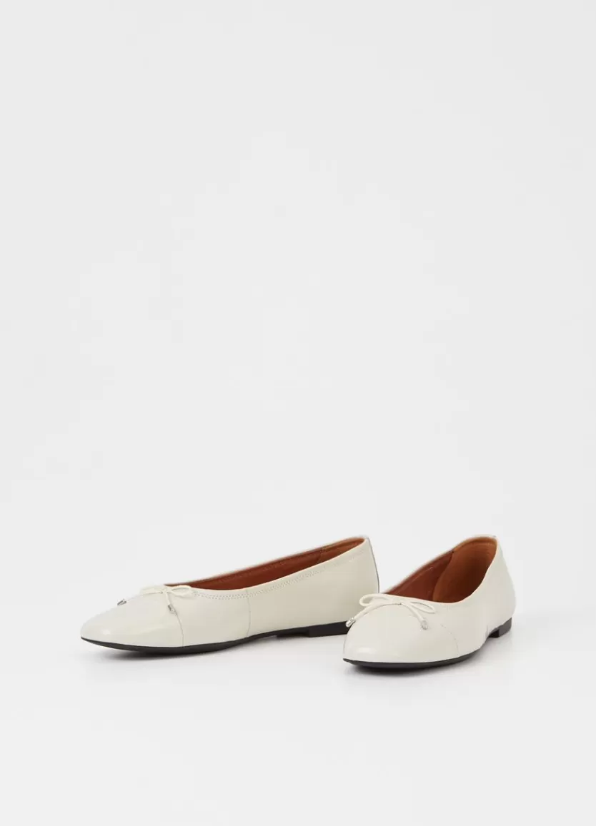 Ballet Flats*Vagabond Jolin Shoes Off White Patent Leather