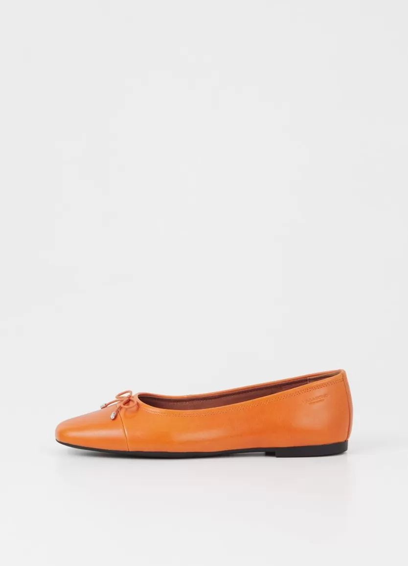 Ballet Flats*Vagabond Jolin Shoes Orange Leather