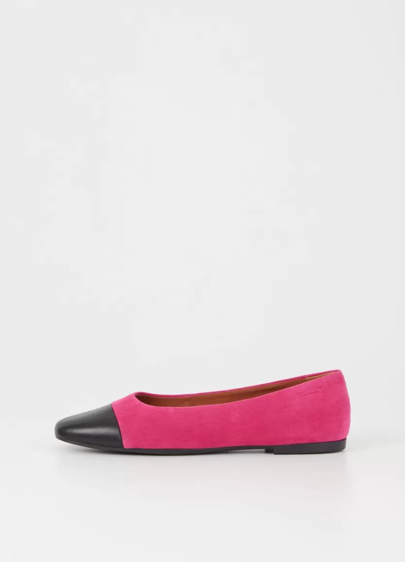 Ballet Flats*Vagabond Jolin Shoes Pink Suede/Leather