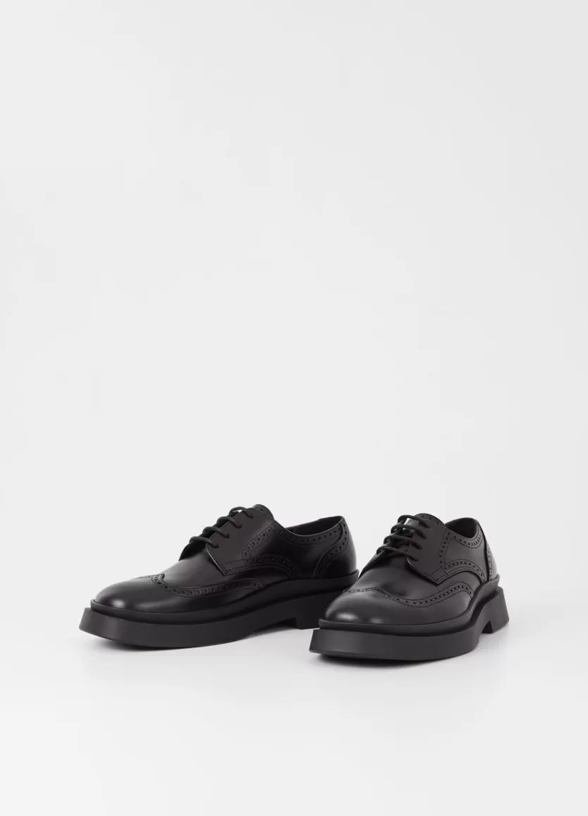 Dress Shoes*Vagabond Mike Shoes Black Leather