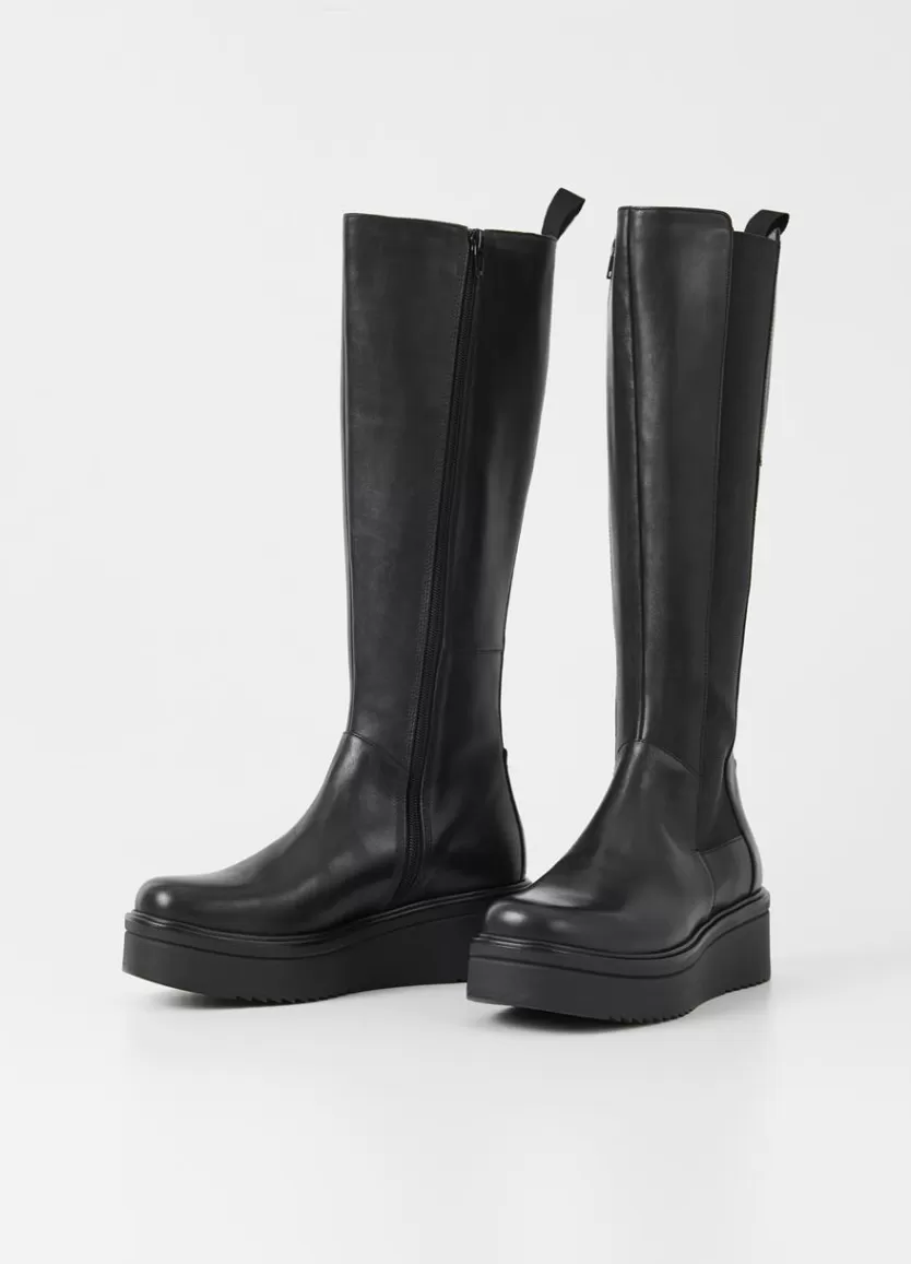 Boots*Vagabond Tara Tall Boots Black Leather