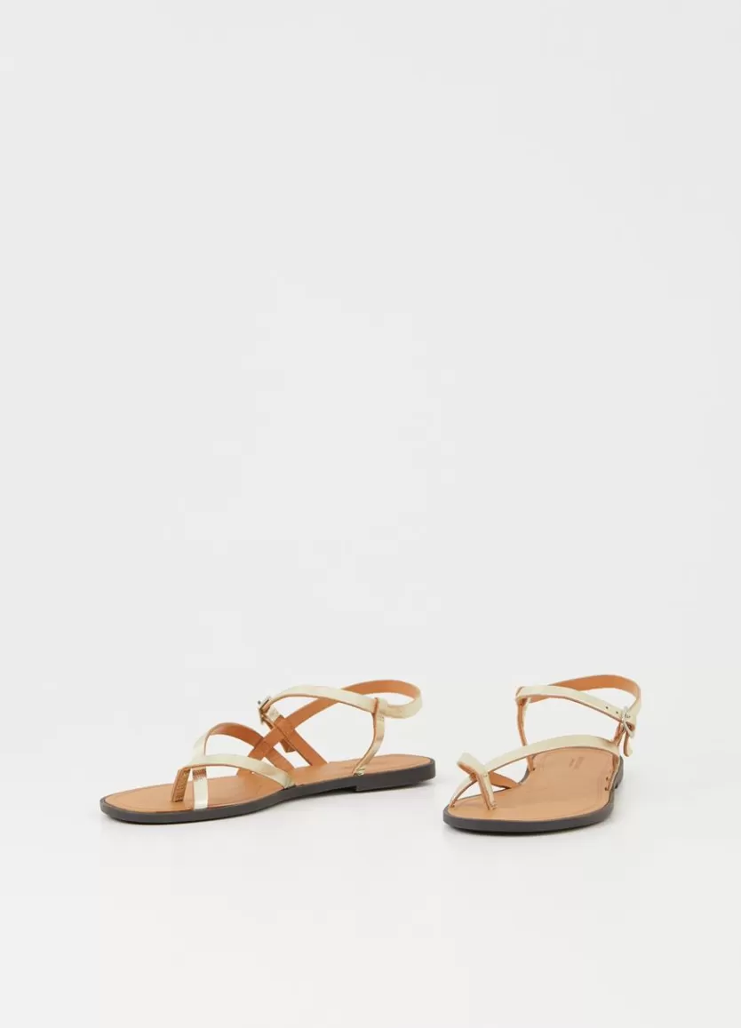 Sandals*Vagabond Tia 2.0 Sandals Gold Metallic Leather