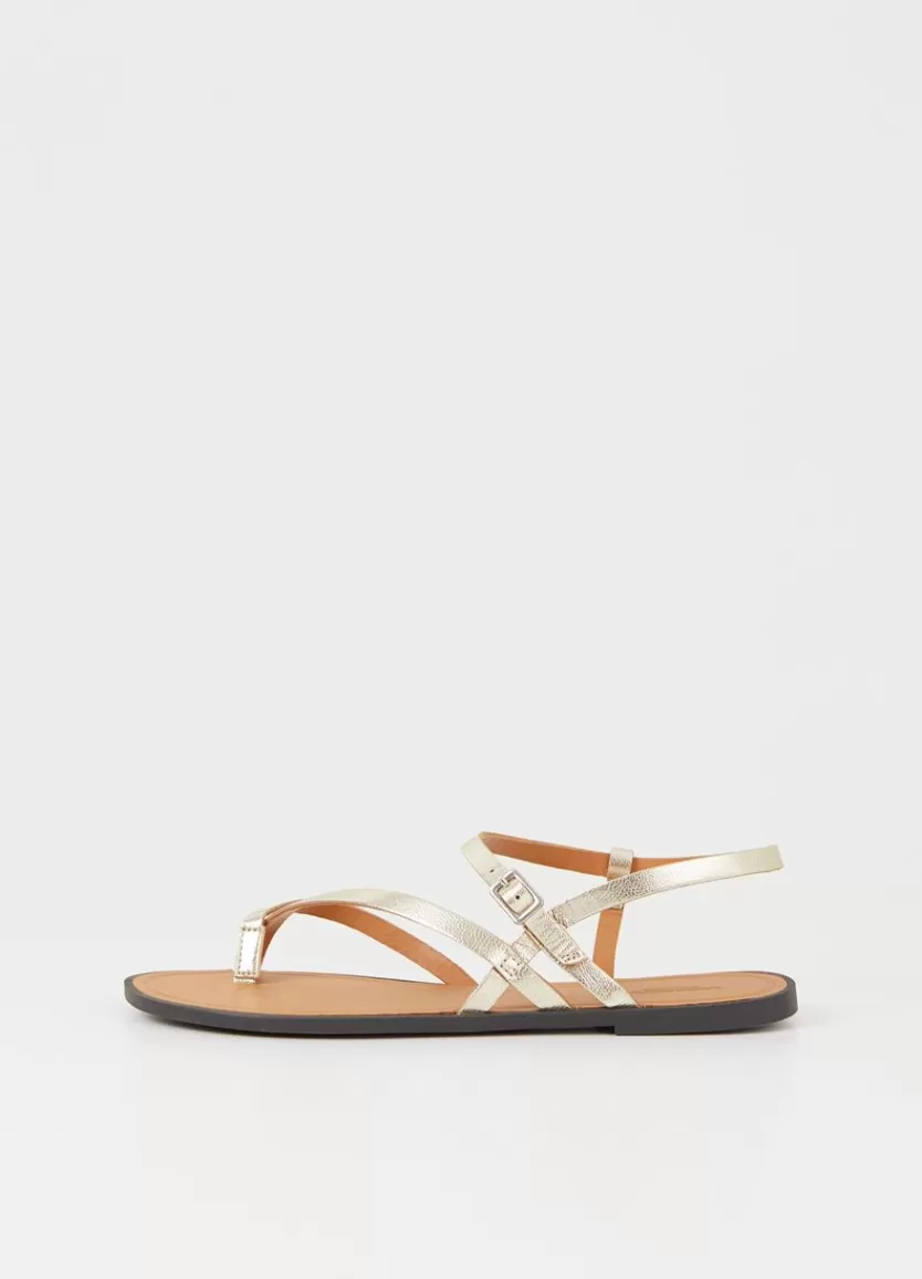 Sandals*Vagabond Tia 2.0 Sandals Gold Metallic Leather