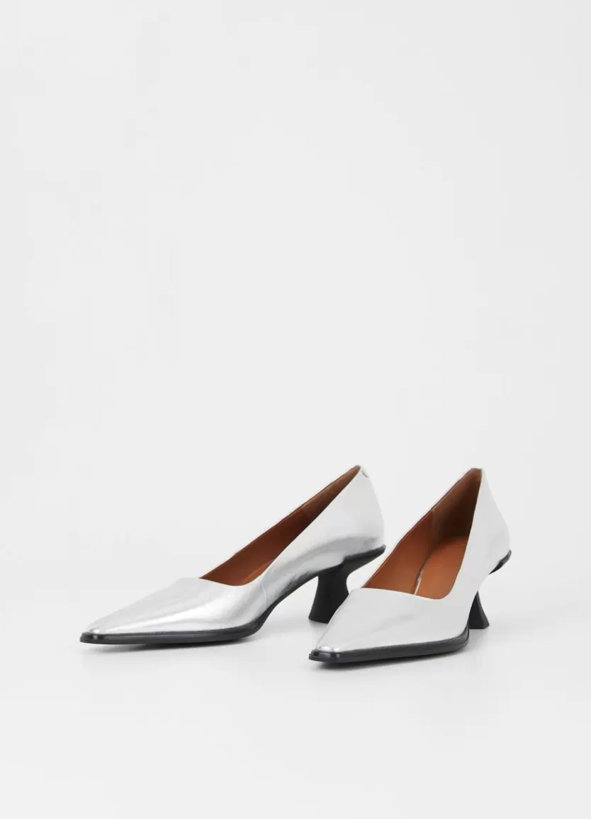 Pumps*Vagabond Tilly Pumps Silver Metallic Leather