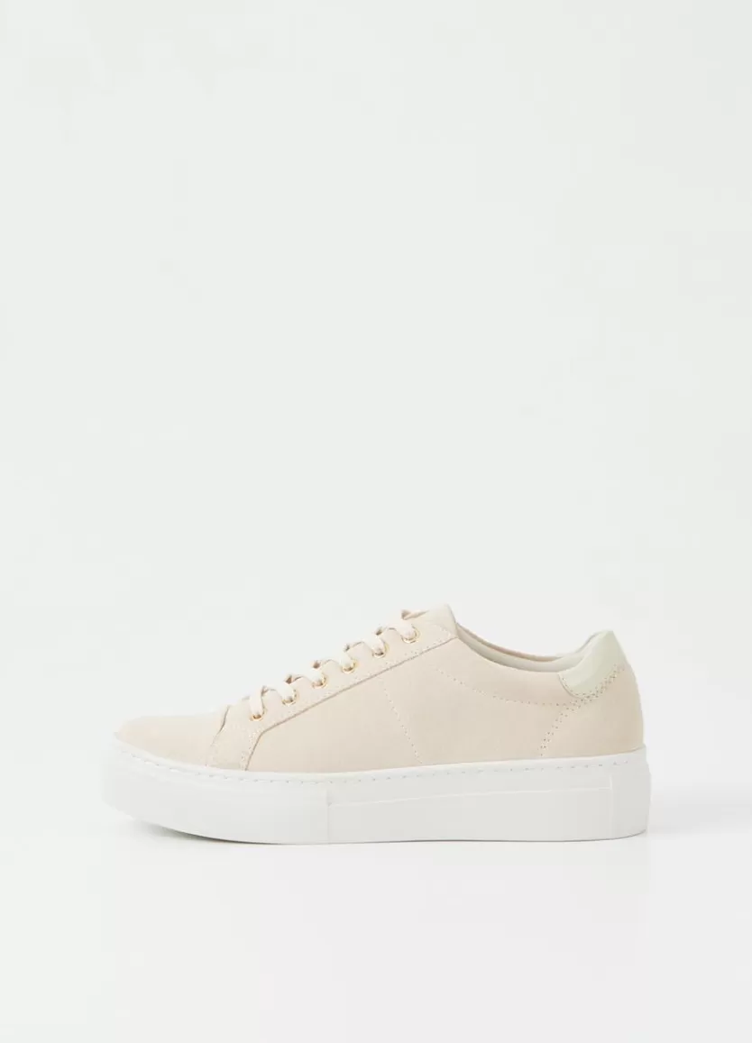 Sneakers*Vagabond Zoe Platform Sneakers Off White Suede